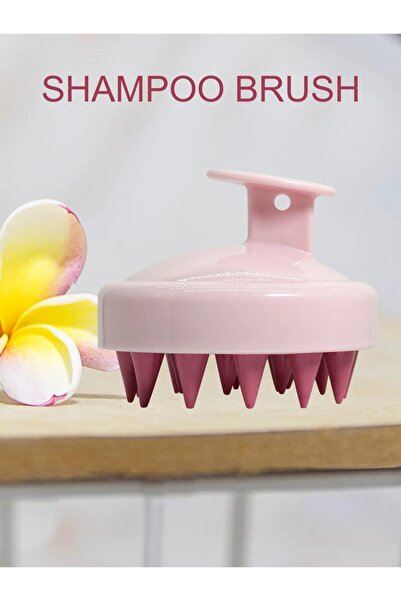 Choice4 266-Pink Silicone Shampoo Scalp Hair Massager Head Body Scalp Massage...