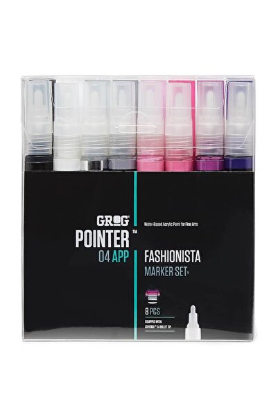 AGROGEN Set 8 markere Grog 04mm Fashionista