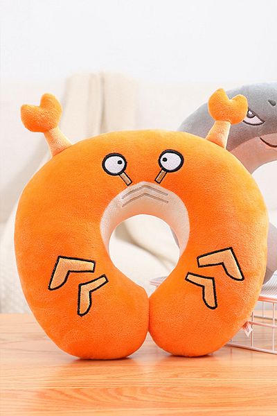 Ecrou Pretty Crab Travel, Sleeping Neck Pillow – Orange (45 X 45 cm)