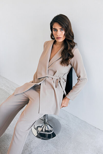 VAVİNOR Σετ μπουφάν και παντελόνι σε μπεζ χρώμα