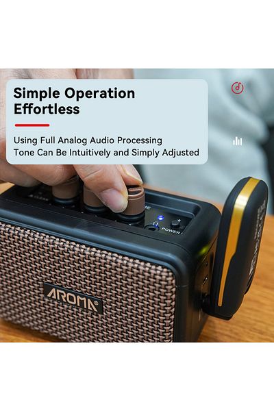 Choice Mini Guitar Amplifier 5W Electric Guitar Amp Small Practice Guitar Amp with Bluetooth Clean & Ove...