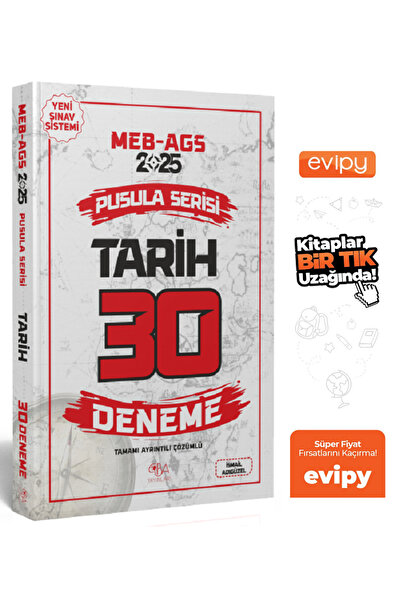 CBA Akademi 2025 MEB-AGS Tarih 30 Deneme Çözümlü Pusula Serisi - İsmail Adıgü...