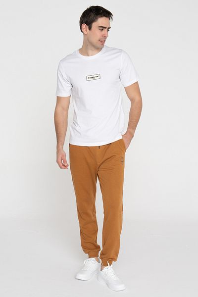 Jack & Jones Jack Jones Men's White Large Size T-Shirt - Jorsplit Fakestıtch Branding