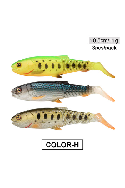 Choice طُعم صيد ناعم من Color-H Spinpoler Predator، طُعم سباحة، ذيل مجداف، طُ...