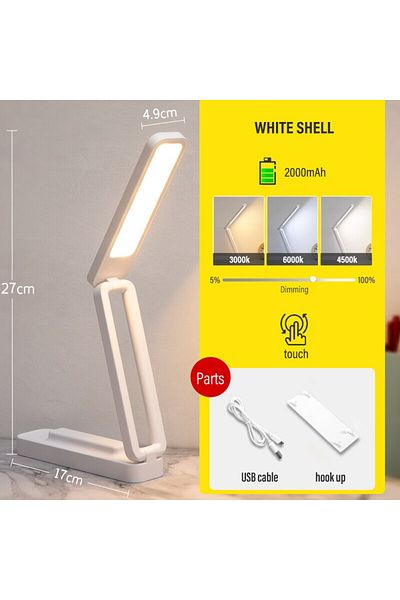Choice Rechargeable LED Reading Desk Lamp Foldable Touch with Remote Control Dimmable Wall Lamp USB Chargin