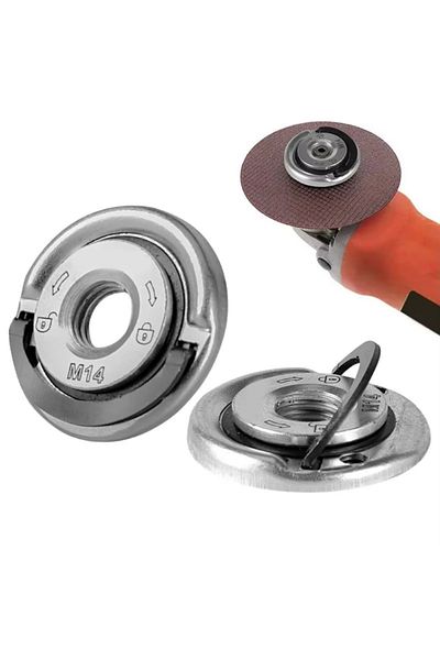 Choice M14 Angle Grinder Quick Release Self-Locking Grinder Pressing Plate Flange Nut Power Chuck