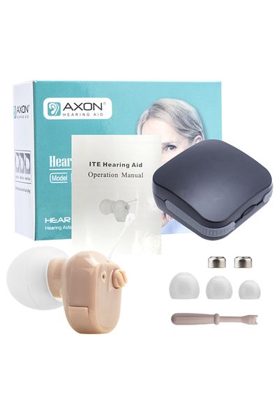 XceeFit with box Mini Invisible Hearing Aids Ear Sound Amplifier Hearing Device Voice Amplifier Adjustable T