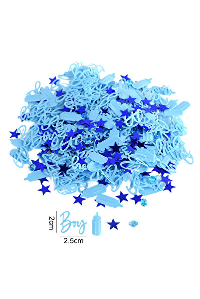 Choice1 صبي أزرق 15 جرام/كيس، قصاصات ورقية زرقاء وردية لحفل استقبال المولود ا...