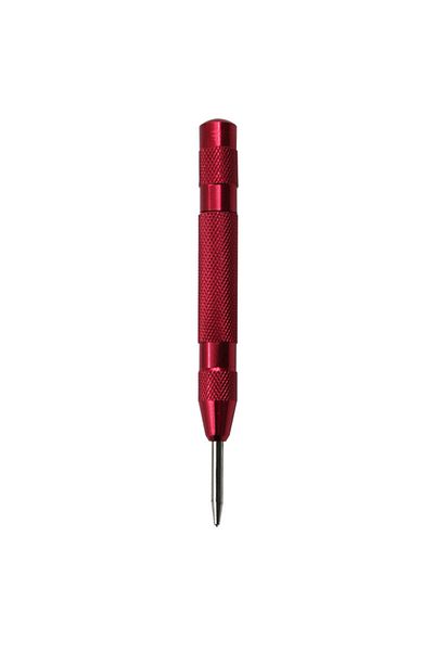 Fbiannely Red Automatic Center Punch Automatic Metal Punch Tool Woodworking Tools Loaded Marker Wood Chisel Jo