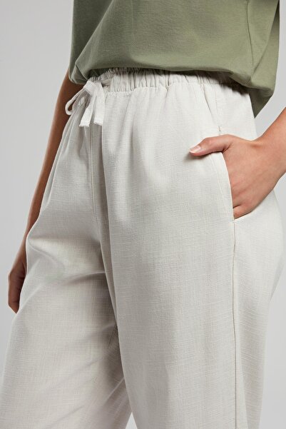 Lee Cooper Alberta Women's Woven Trousers Ecru