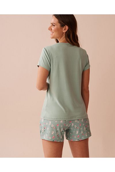 La Vie en Rose Rabbit & Strawberry Print Super Soft T-shirt