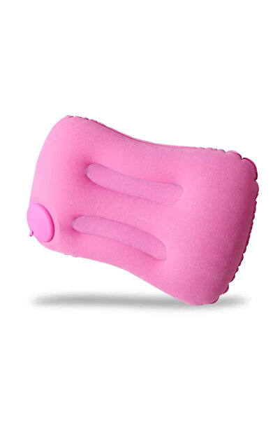 Choice وسادة قابلة للنفخ مريحة محمولة باللون الوردي، وسادة تخييم، وسادة حمام سباحة، وسادة سيارة فائقة النعومة