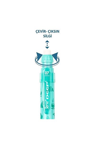 Serve Deep Mechanical Pencil 0.7mm Croissant & Coffee Mint Green