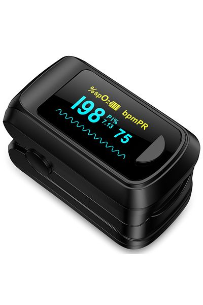 Choice Black OLED HealthTree Finger Pulse Oximeter SPO2 PR PI RR Blood Oxygen Saturation Meter Heart Rate M