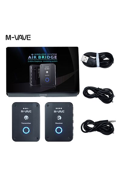 M-VAVE WP-9 M-vave WP-9 Wireless Earphone Monitor 2.4G Rechargeable Transmitter Receiver with Volume Suppor