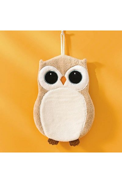 Choice Khaki Coral Velvet Towel New Cute Hanging Type Cartoon Kitchen Bathroom Absorbent Quick Drying Hand