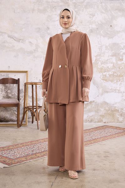 VAVİNOR Σετ Παντελόνι Linda Jacket - Camel