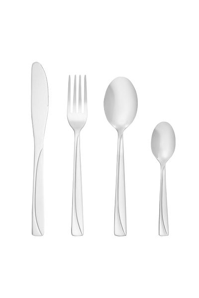 Domotti Stainless steel cutlery set, 24 pieces, 6 people, Silva
