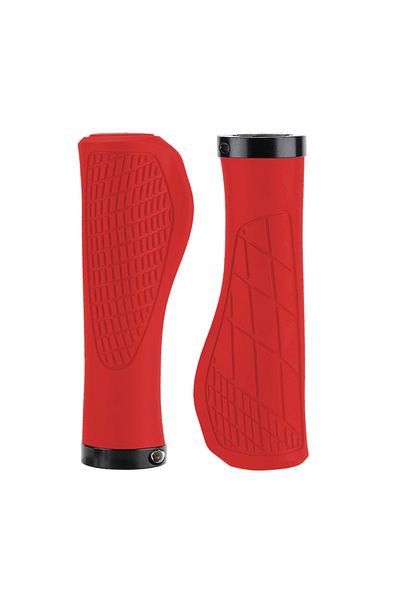 Choice Red 1Pair MTB Bicycle Grips Shockproof Bike Handlebar Cover Anti-Slip Lockable Grips Ergonomic Cycli