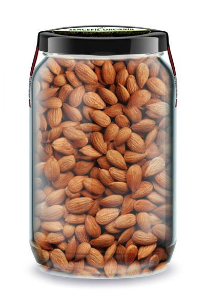 Zencefil Organik Kayısı Çekirdeği İçi Çiğ Bi Kavanoz 660 cc. Cam Kavanozda Ka...