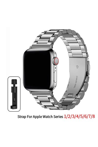 Choice Series 10 42mm Silver Stainless Steel Strap For Apple Watch Band 45mm Ultra 49mm 41mm 40mm 44mm 46mm