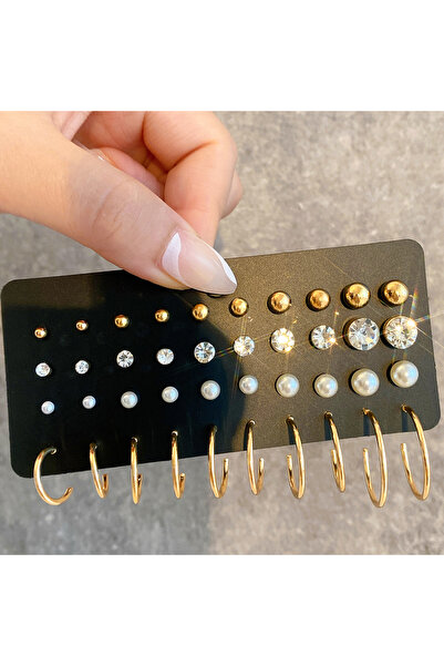 Choice CSF1291 أقراط صغيرة بسيطة كلاسيكية أنيقة للنساء والفتيات باللون الذهبي...