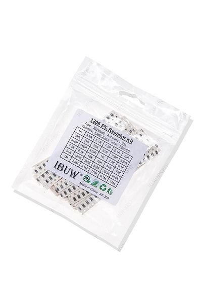 Choice 36Value each 20pcs =720pcs 1206 SMD Resistor Kit 1/4W 0.25W 5% 1 ohm~10 Mohm  component diy  kit ...