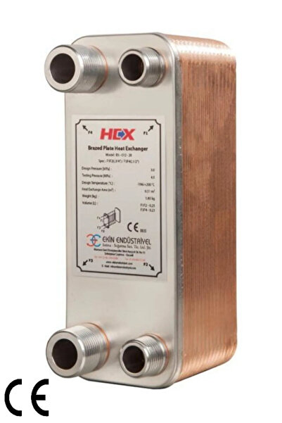 HEX Mb-01 Lehimli Tip Plakalı Isı Eşanjör (20 PLAKALI)