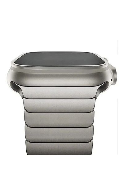 Choice 38mm 40mm 41mm Titanium color Luxury Stainless Steel Strap For Apple Watch Series 10 9 46mm 45mm 41m