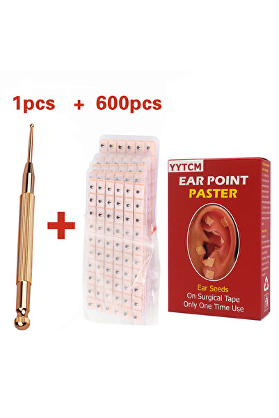 Choice قطعة واحدة مع 600 قطعة من عصا تدليك الأذنين المرنة وإبرة نقاط الوخز با...
