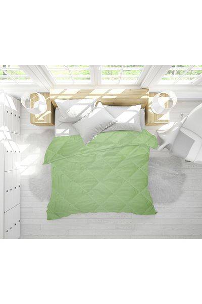ALCAM Warm Quilted Duvet, Wool Mix With Synthetic Fiber, 350gr/sqm, 140x200 Cm, Polibamboo