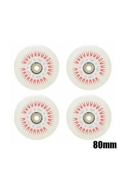 Choice Red 80mm 4PCS Flash Inline Skate Wheels 90A LED Lighting Skating Wheel Flash Wheels Sliding Roller S