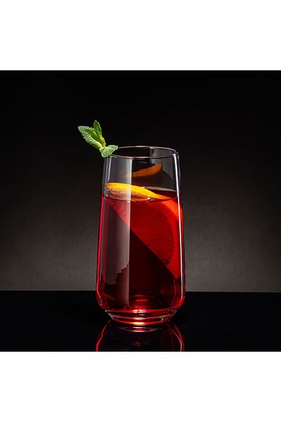 Ambition Set 6 pahare long drink 480ml, sticla, Sparkle