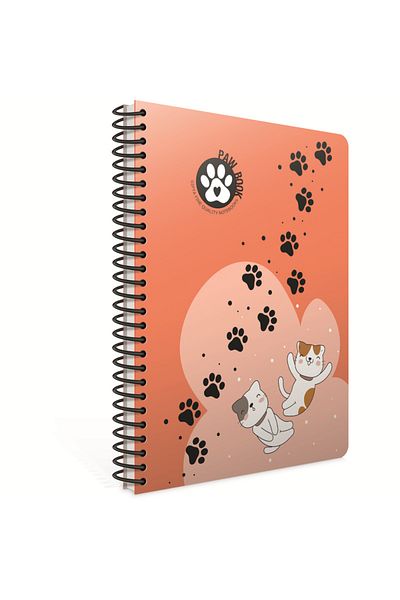 Gıpta 7073 Paw A4 100 Yp Striped Spr Pp Cover Notebook
