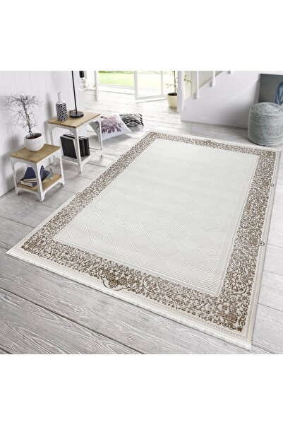 HBC Galata Yumuşak Dokulu Modern Desen Bej Oturma Odası Salon Mutfak Genç Oda...