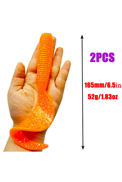 Choice اللون ب، قطعتان من طُعم الصيد، 165 مم/6.5 بوصة/52 جم، طُعم اصطناعي ناع...