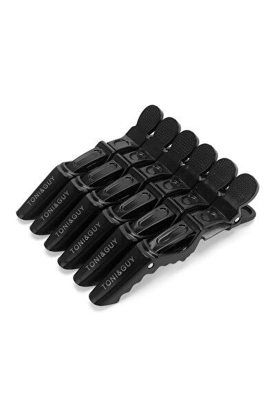 Choice1 مشبك شعر على شكل تمساح أسود، 6 قطع، مشابك تصفيف شعر احترافية، مخلب شع...