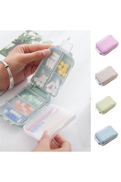 Choice Pink 1Pc Portable Mini Pill Box Medical Kits Vitamin Pills Box Storage Box Pill Container Health Tra