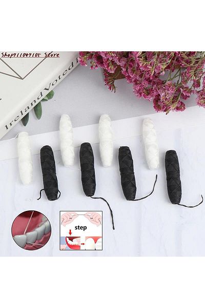 Choice 4pcs Eco-friendly Dental Flosser Oral Hygiene Teeth Cleaning Wax Mint Flavored Bamboo Floss Spool...