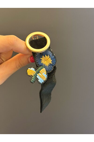 Gönülden Tasarım NAKIŞ İŞLEMELİ İĞNELİ BROŞ GİYİM AKSESUARI 11X2 CM