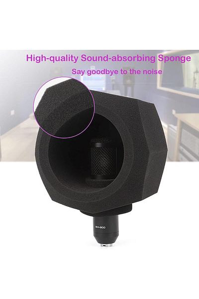 Choice Black G-MARK F2 Microphone Wind Shield Pop Filter Isolation Ball Acoustic For Record Studios Mic Sou