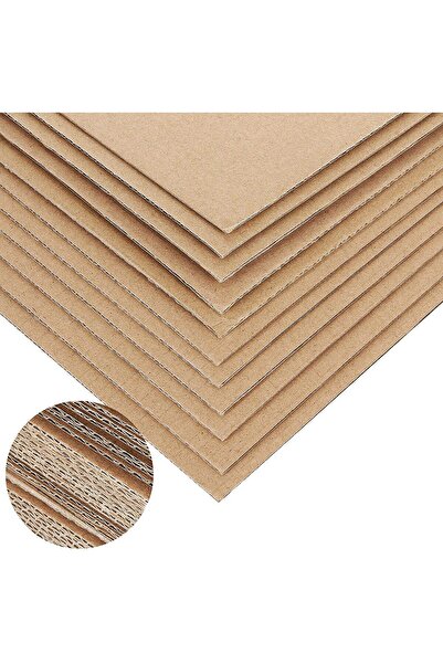 EMPA 100x70cm 3mm 12adet Oluklu Mukavva Karton - Proje Kartonu - Tuval Kartonu - Ödev Kartonu