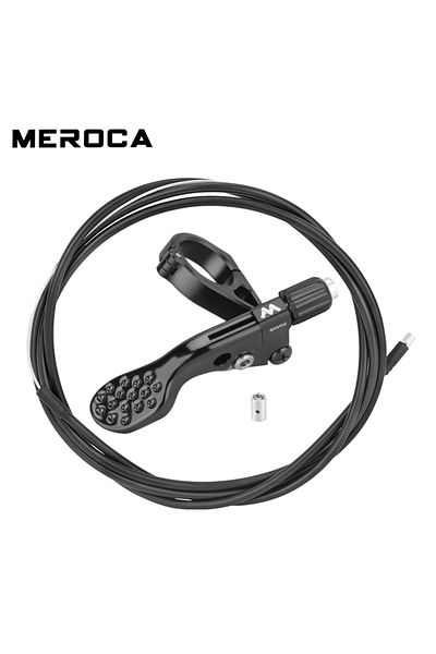 Choice Black MEROCA Mtb Wirecontrolled Seatpost Lift Switch With Cable For 22.2mm Handlebar Aluminum Alloy