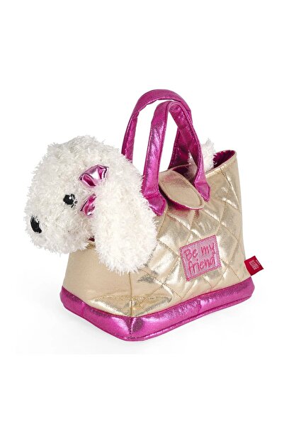 Perletti Geantă glamour cu pluș detașabil, Perletti, model Cățeluș Didi, 20 c...