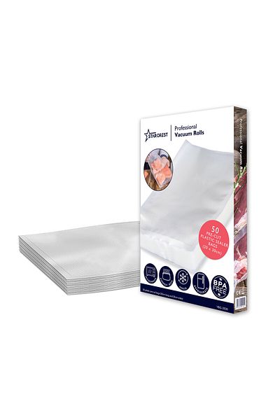 STARCREST Professional vacuum bags STARCREST VBG-2030, 50 pieces, 20x30 cm, resistant, transparent