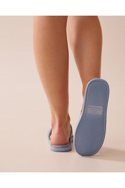 La Vie en Rose Terry Velour Slippers