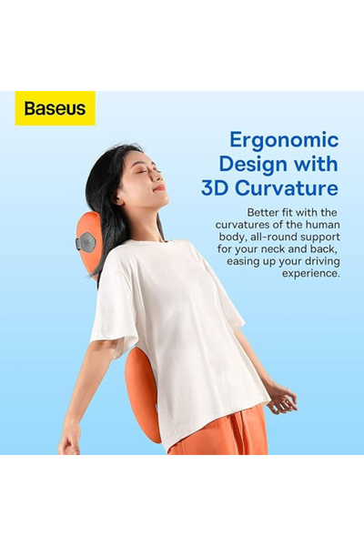 Baseus ComfortRide Series Car Lumbar Pillow - Orange - CNYZ000007