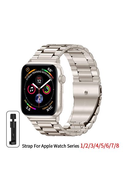 Choice 42mm 44mm 45mm 49mm Starlight Stainless Steel Strap For Apple Watch Band 45mm Ultra 49mm 41mm 40mm 4