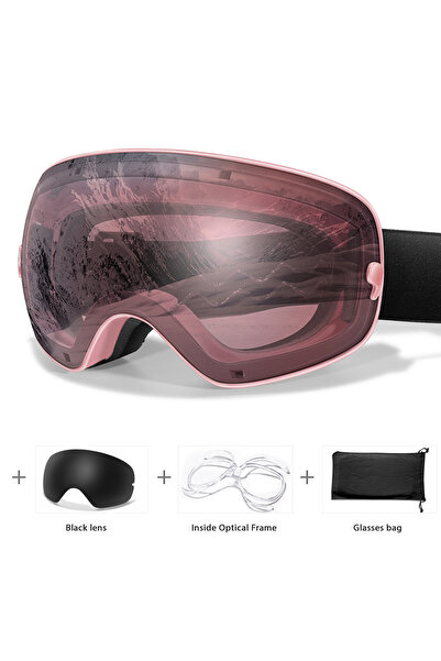 Choice SA8-LS1-OA نظارات تزلج رياضية خارجية للرجال والنساء مضادة للضباب ومضادة للتزلج على الجليد ونظارات واقية من الأشعة فوق البنفسجية 400