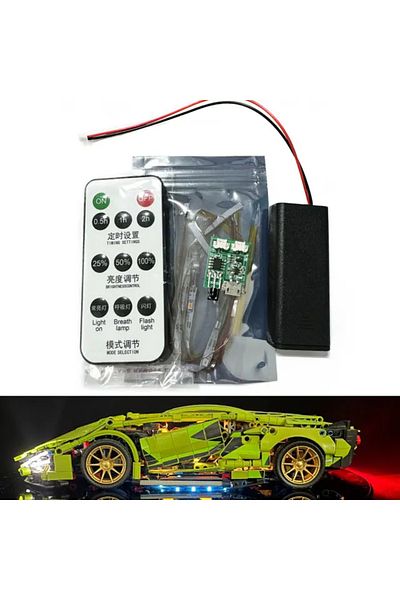 Choice lambo led RC Led Light Set For High Tech Car Building Blocks 1:14 Super Speed Racing Sports Vehicle